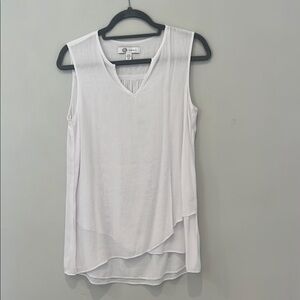 White Sleeveless Top Cristina B size S/P